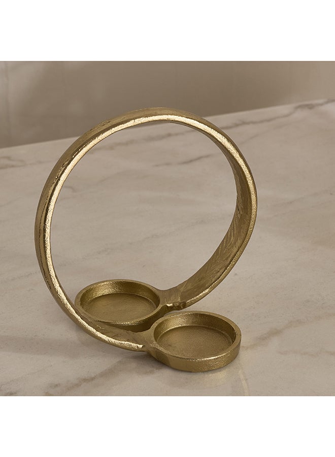 Home Box Gold Decorative T-Light Holder for Home - Image 2